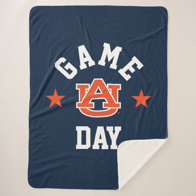 Auburn University Game Day Sherpa Blanket (Front)