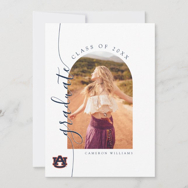 Auburn University Graduation – Auburn Tigers Announcement (Front)
