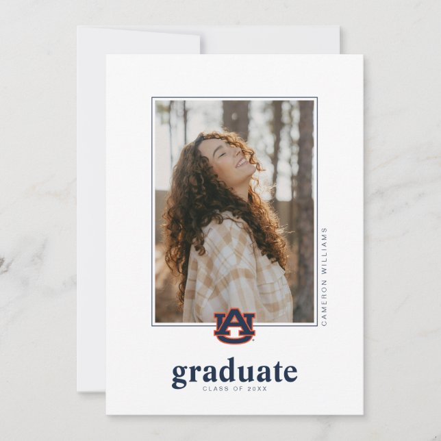 Auburn University Graduation – Auburn Tigers Announcement (Front)