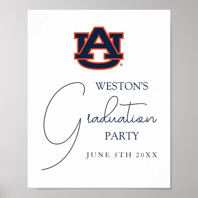 Auburn University | Graduation Party Poster (Front)