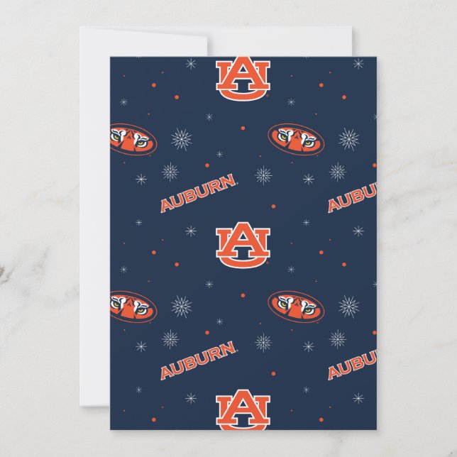 Auburn University | Holiday Pattern Card (Front)