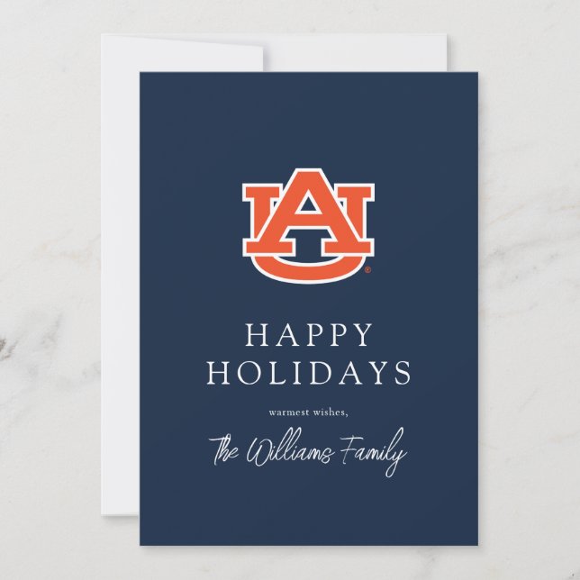 Auburn University | Holiday Pattern Card (Front)
