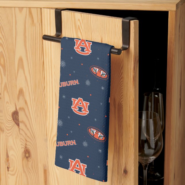 Auburn University | Holiday Pattern Tea Towel (Thirds Fold)