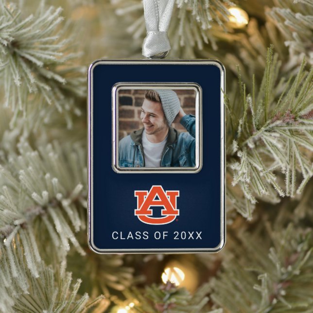 Auburn University | Holiday Silver Plated Framed Ornament (Tree)