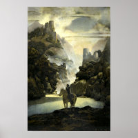 Aucassin Seeks for Nicolette by Maxfield Parrish