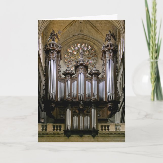 Auch Cathedral organ Christmas card (Front)