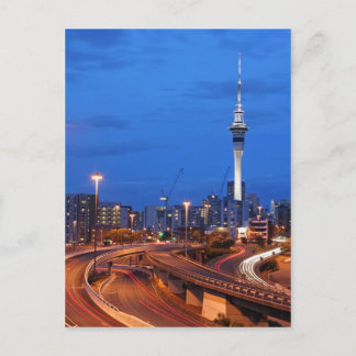 Auckland City at Dusk Postcard