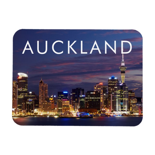 Auckland City Skyline Magnet (Horizontal)