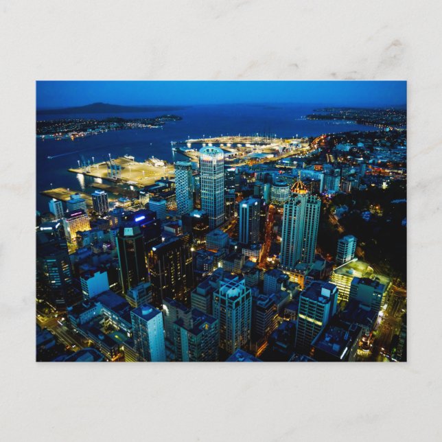 Auckland city view from the Sky Tower - Postcard (Front)