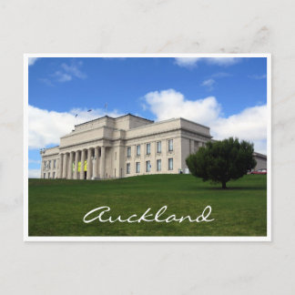 auckland museum lawn postcard