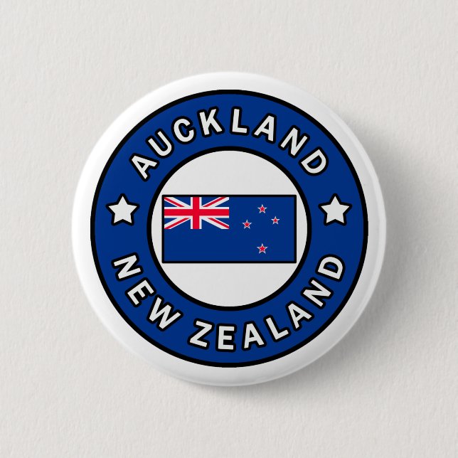 Auckland New Zealand 6 Cm Round Badge (Front)