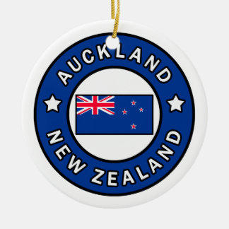 Auckland New Zealand Ceramic Tree Decoration