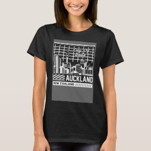 Auckland New Zealand city skyline map travel  1 T-Shirt