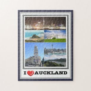 Auckland - New Zealand - I Love - Jigsaw Puzzle