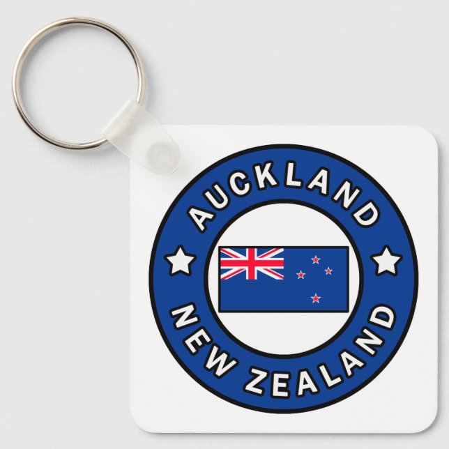 Auckland New Zealand Key Ring (Front)