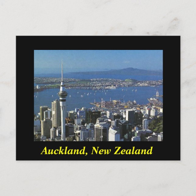 Auckland New Zealand postcard (Front)