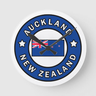 Auckland New Zealand Round Clock