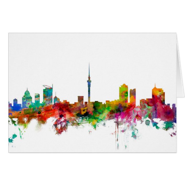 Auckland New Zealand Skyline (Front Horizontal)