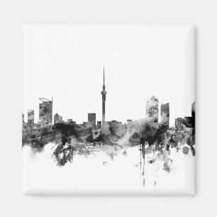 Auckland New Zealand Skyline Magnet