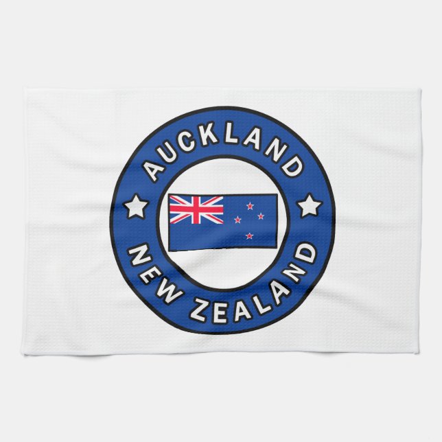 Auckland New Zealand Tea Towel (Horizontal)