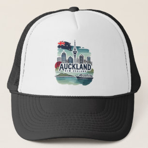 Auckland New Zealand Trucker Hat