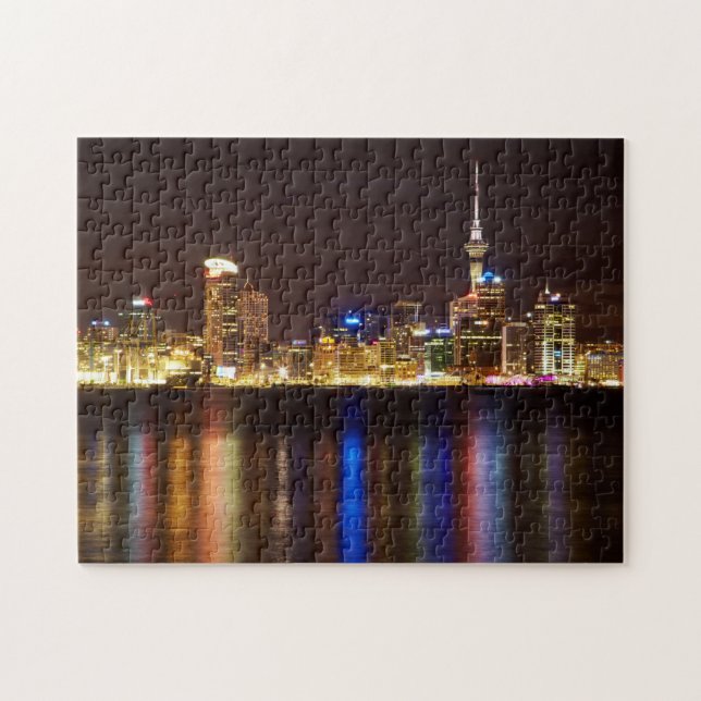 Auckland Night Cityscape Jigsaw Puzzle (Horizontal)