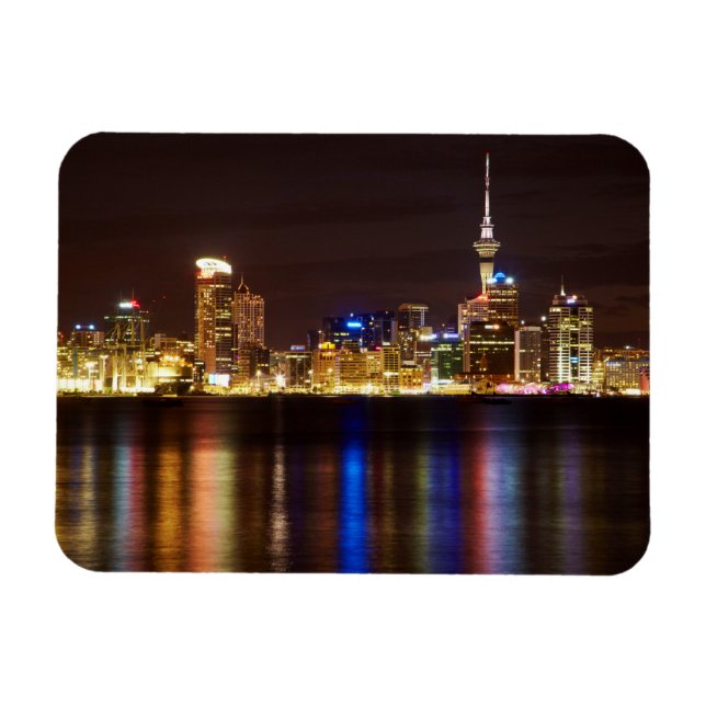 Auckland Night Cityscape Magnet (Horizontal)