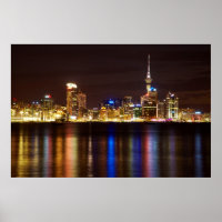 Auckland Night Cityscape