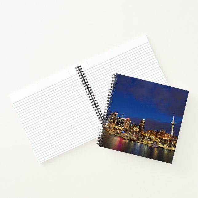Auckland Night Skyline Notebook (Inside)