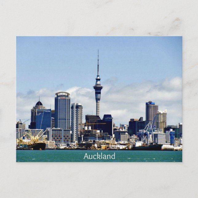 Auckland Skyline Postcard (Front)