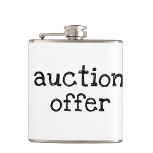 Auction Offer Hip Flask