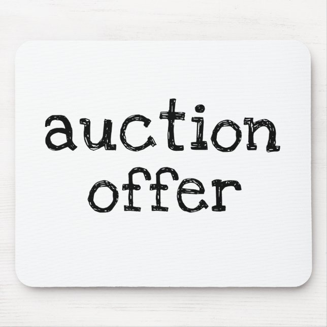 Auction Offer Mouse Pad (Front)