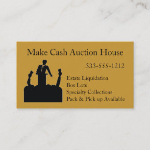 Auctioneer Auction House Business Card customise