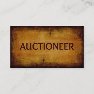 Auctioneer Business Card