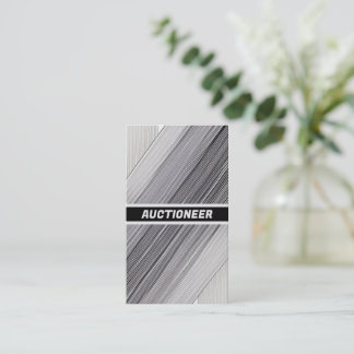 Auctioneer Line Brilliance Business Card