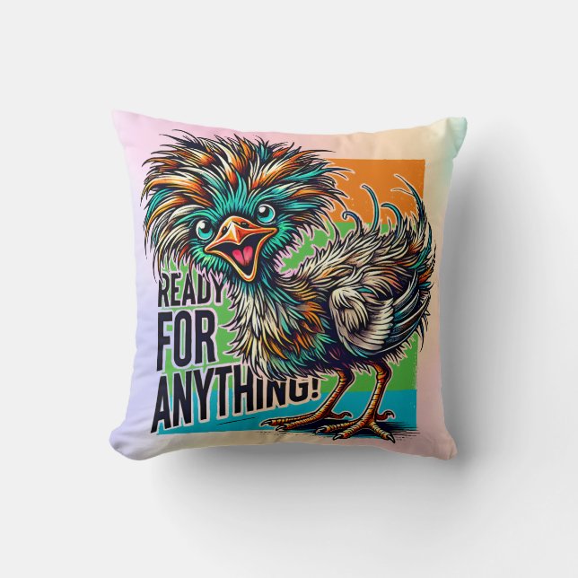 Audacious Avian Cushion (Front)