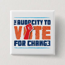 Audacity to Vote for Change Button
