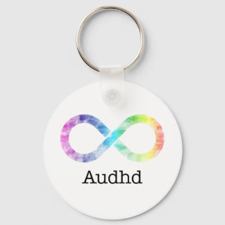Audhd (adhd and autistic) neurodiversity keychain
