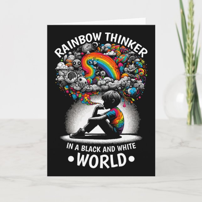 Audhd Autism Adhd Autistic Spectrum Neurodiversity Card (Front)