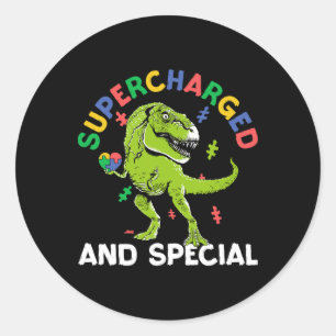 Audhd Disability Autism Adhd Neurodiversity  Classic Round Sticker