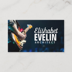audience concert guitar guitarist y654 business card