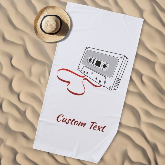 Audio cassette beach towel (Creator Uploaded)