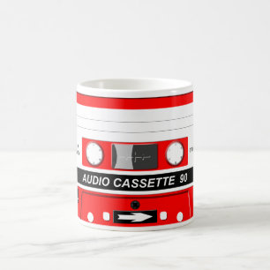 Audio cassette coffee mug