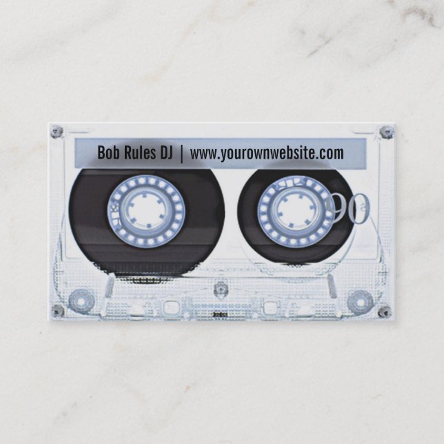 Audio Cassette DJ Business Card (Front)