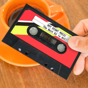 Audio Cassette DJ Business Card