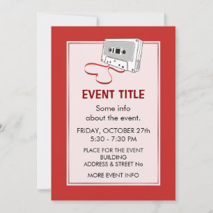 Audio Cassette Invitation