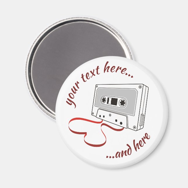 Audio cassette magnet (Front/Back)