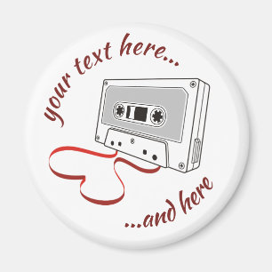 Audio cassette magnet