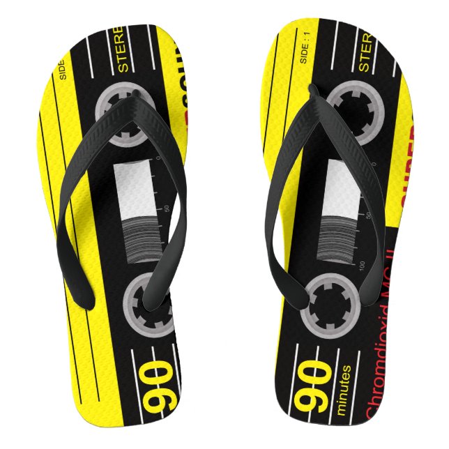 Audio Cassette MixTape Jandals (Footbed)