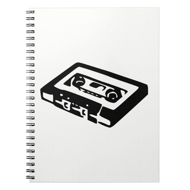 Audio Cassette Spiral Notebook (Front)